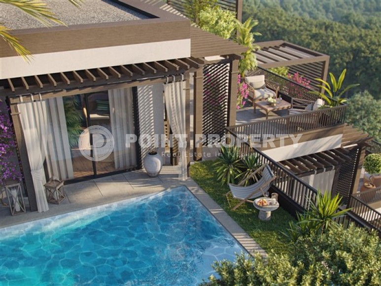 Апартаменты и виллы в роскошном жилом комплексе нового поколения в живописном престижном районе Аланьи - Каргыджак-id-4946-фото-14