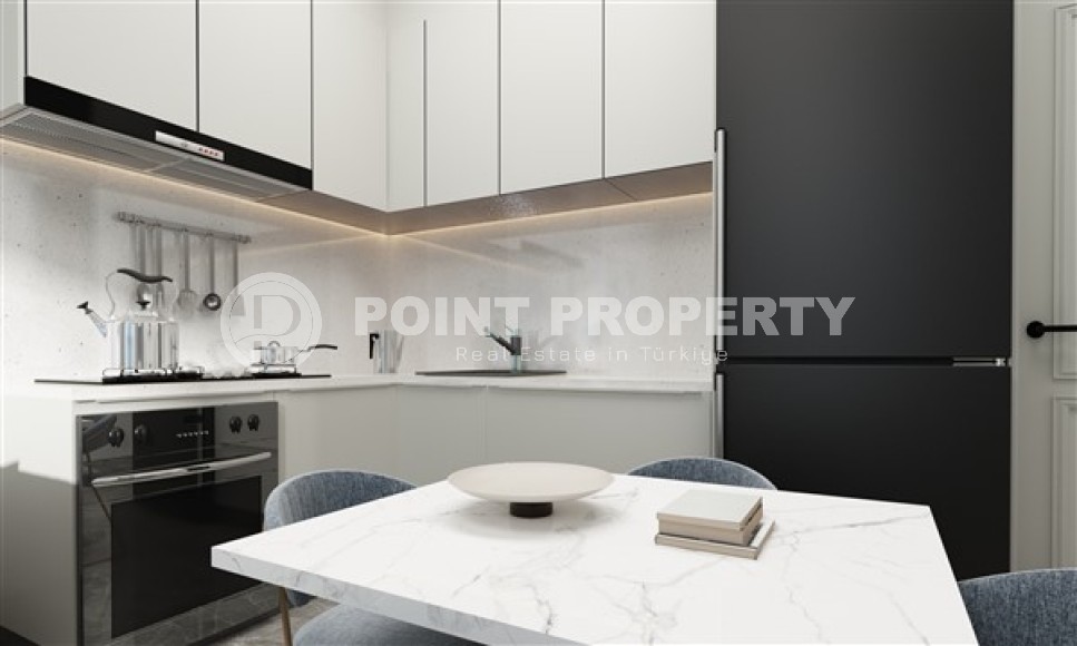 Небольшие апартаменты в современном жилом комплексе, планировкой 1+1, в районе Каргыджак-id-4953-фото-3