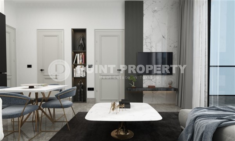 Небольшие апартаменты в современном жилом комплексе, планировкой 1+1, в районе Каргыджак-id-4953-фото-4