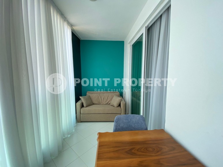 Comfortable, furnished apartment with one bedroom, in a complex with hotel-type infrastructure, near the sea, Alanya-Mahmutlar area-id-4959-photo-7