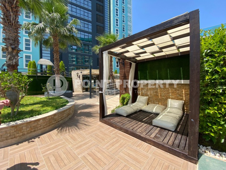 Comfortable, furnished apartment with one bedroom, in a complex with hotel-type infrastructure, near the sea, Alanya-Mahmutlar area-id-4959-photo-17