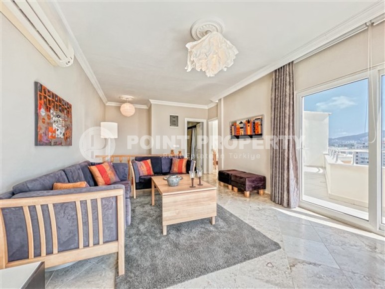 Stylish two-level apartment 3+2 with panoramic sea views, on the 12th floor with an attic, in the center of Mahmutlar-id-4978-photo-4