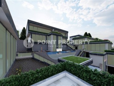 Conceptually new project - terraced apartments with swimming pools and villas at the initial stage of construction in the prestigious area of Alanya - Tepe-id-4986-photo-3