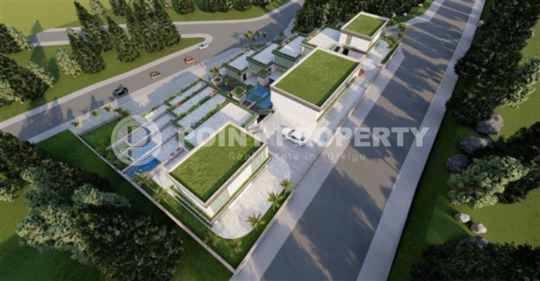 Conceptually new project - terraced apartments with swimming pools and villas at the initial stage of construction in the prestigious area of Alanya - Tepe-id-4986-photo-12