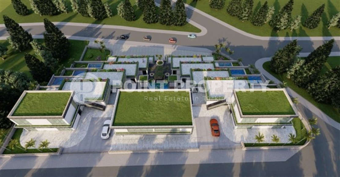 Conceptually new project - terraced apartments with swimming pools and villas at the initial stage of construction in the prestigious area of Alanya - Tepe-id-4986-photo-13