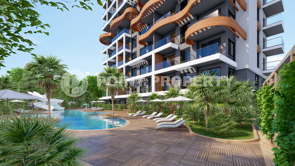 Stylish complex with panoramic views of the Mediterranean Sea in the Avsallar area. Apartments 63-142 m2-id-1001-photo-1