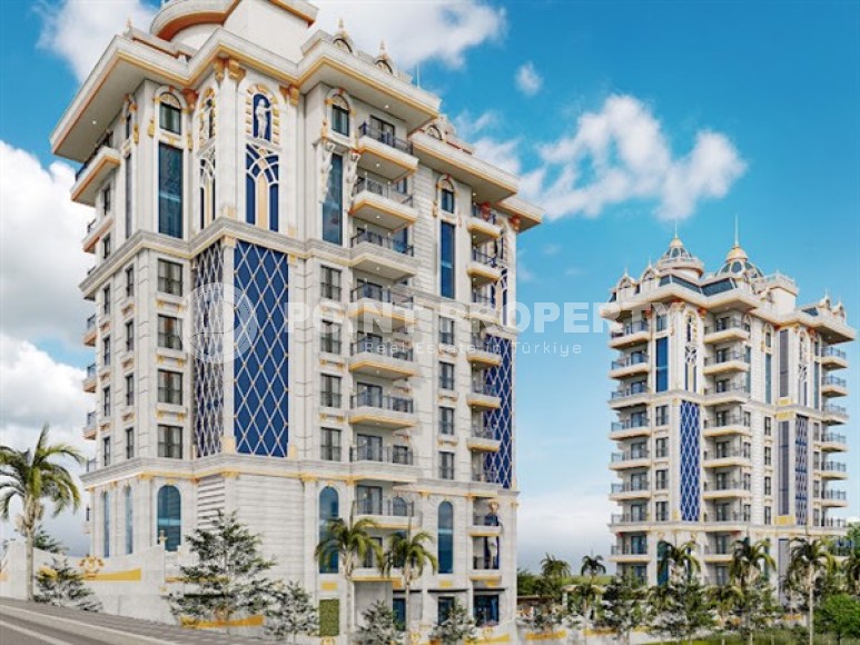 Апартаменты в роскошной резиденции на этапе строительства в популярном районе Аланьи - Махмутлар-id-4998-фото-1
