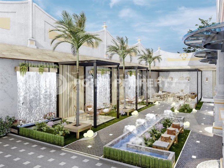 Апартаменты в роскошной резиденции на этапе строительства в популярном районе Аланьи - Махмутлар-id-4998-фото-13