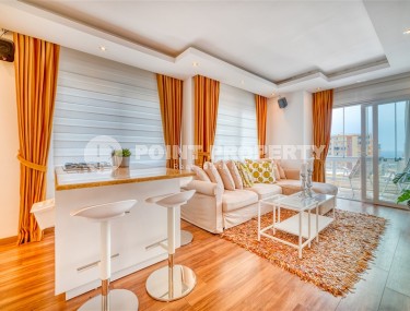 Three-room stylish apartment with terrace, duplex, furniture, 400 m from the sea-id-5028-photo-1