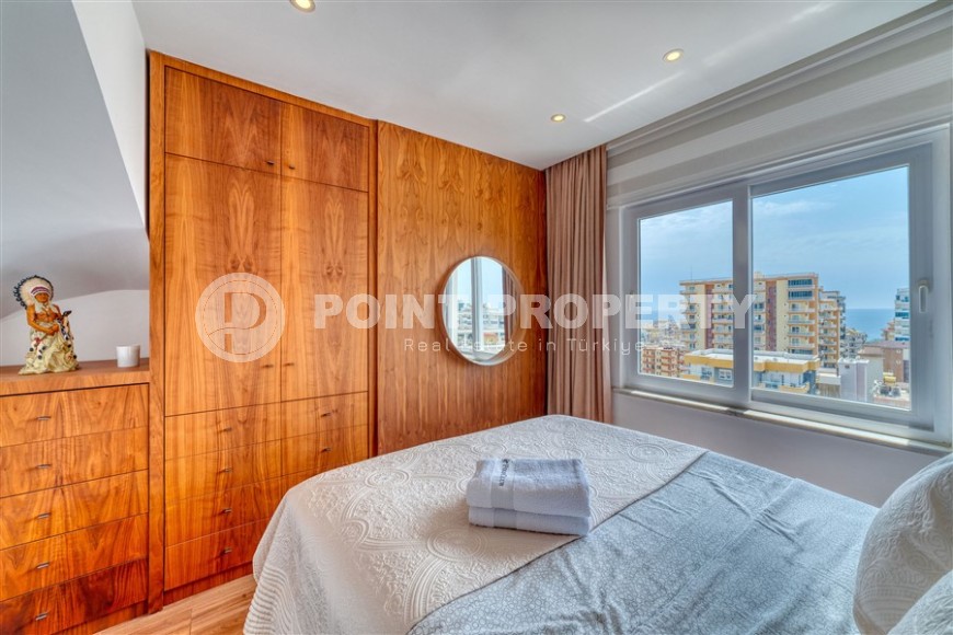 Three-room stylish apartment with terrace, duplex, furniture, 400 m from the sea-id-5028-photo-12