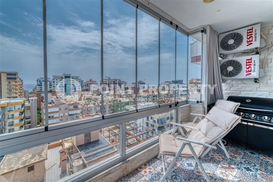 Three-room stylish apartment with terrace, duplex, furniture, 400 m from the sea-id-5028-photo-21