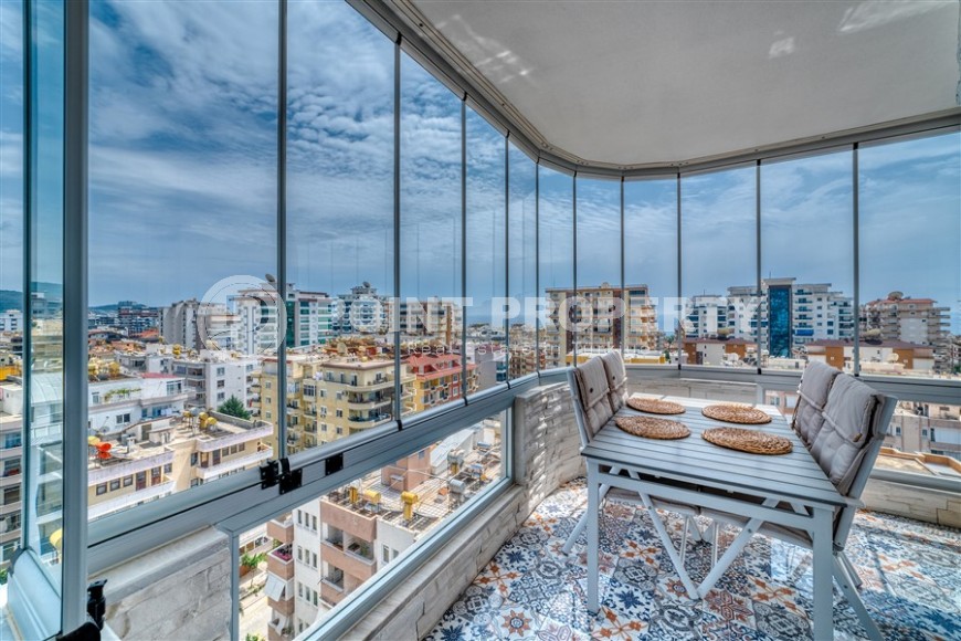 Three-room stylish apartment with terrace, duplex, furniture, 400 m from the sea-id-5028-photo-23