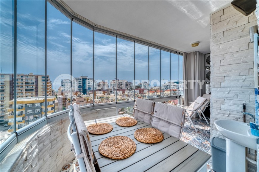 Three-room stylish apartment with terrace, duplex, furniture, 400 m from the sea-id-5028-photo-24