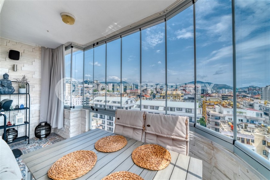 Three-room stylish apartment with terrace, duplex, furniture, 400 m from the sea-id-5028-photo-25