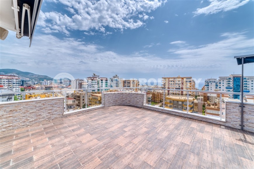 Three-room stylish apartment with terrace, duplex, furniture, 400 m from the sea-id-5028-photo-26