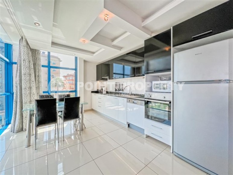 Уютные апартаменты с двумя спальными комнатами и современным интерьером, в районе города Аланья - Джикджилли-id-5040-фото-2