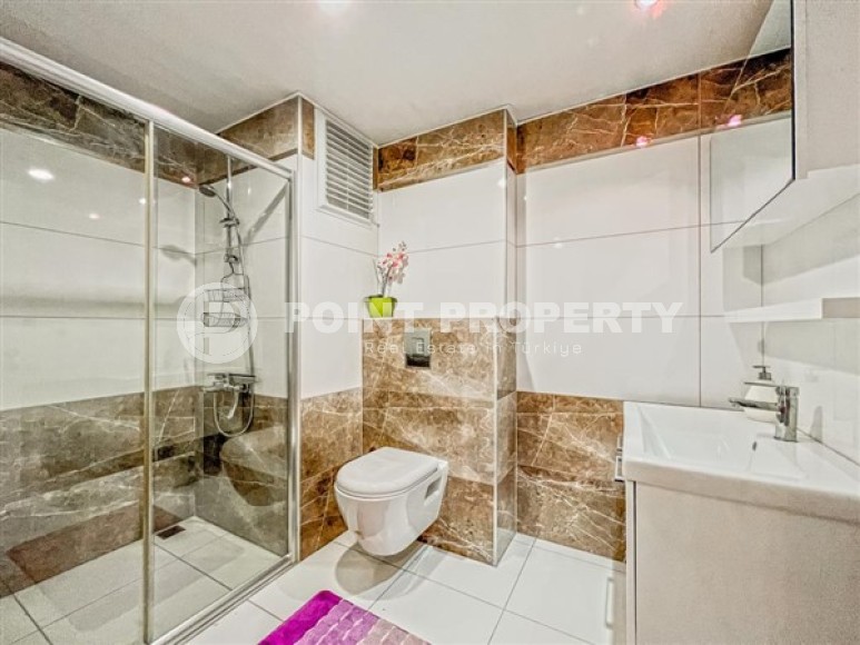 Уютные апартаменты с двумя спальными комнатами и современным интерьером, в районе города Аланья - Джикджилли-id-5040-фото-9