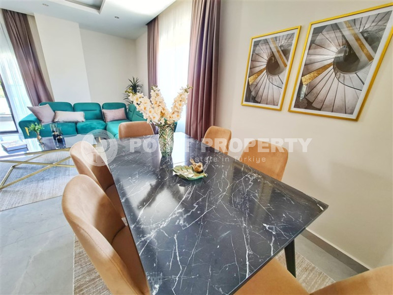 Новый дуплекс с двумя спальнями, 120м², в комплексе премиум класса в Каргыджаке, Аланья-id-1408-фото-8