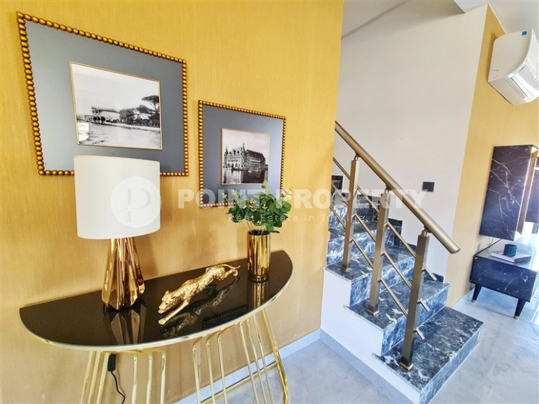 Новый дуплекс с двумя спальнями, 120м², в комплексе премиум класса в Каргыджаке, Аланья-id-1408-фото-11