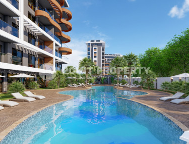 Stylish complex with panoramic views of the Mediterranean Sea in the Avsallar area. Apartments 63-142 m2-id-1001-photo-2