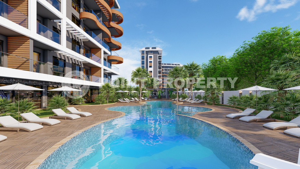 Stylish complex with panoramic views of the Mediterranean Sea in the Avsallar area. Apartments 63-142 m2-id-1001-photo-2
