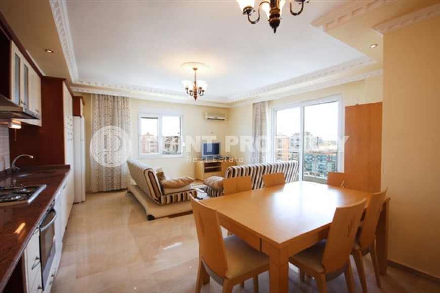 Дуплекс 4+1 с хорошим ремонтом, новой мебелью и бытовой техникой, на 9-м этаже с мансардой-id-5055-фото-2