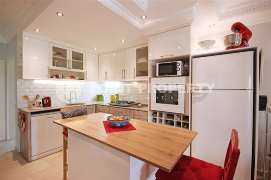 Комфортные апартаменты с двумя спальными комнатами и выходом в сад, в районе города Аланья - Каргыджак-id-5064-фото-2