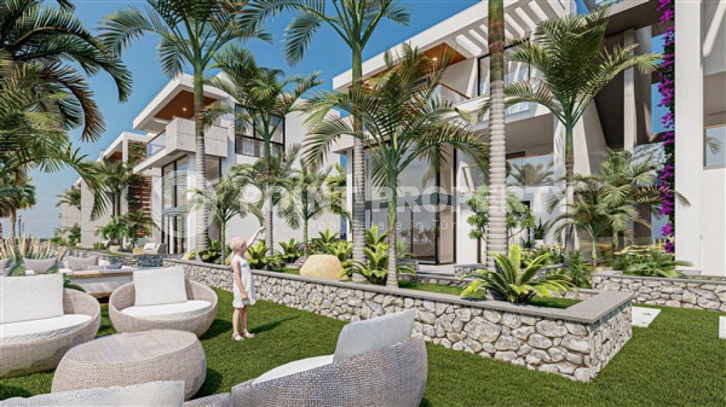 Апартаменты в современном жилом комплексе с инфраструктурой отельного типа, на этапе застройки, в городе Эсентепе - Северный Кипр-id-5067-фото-7