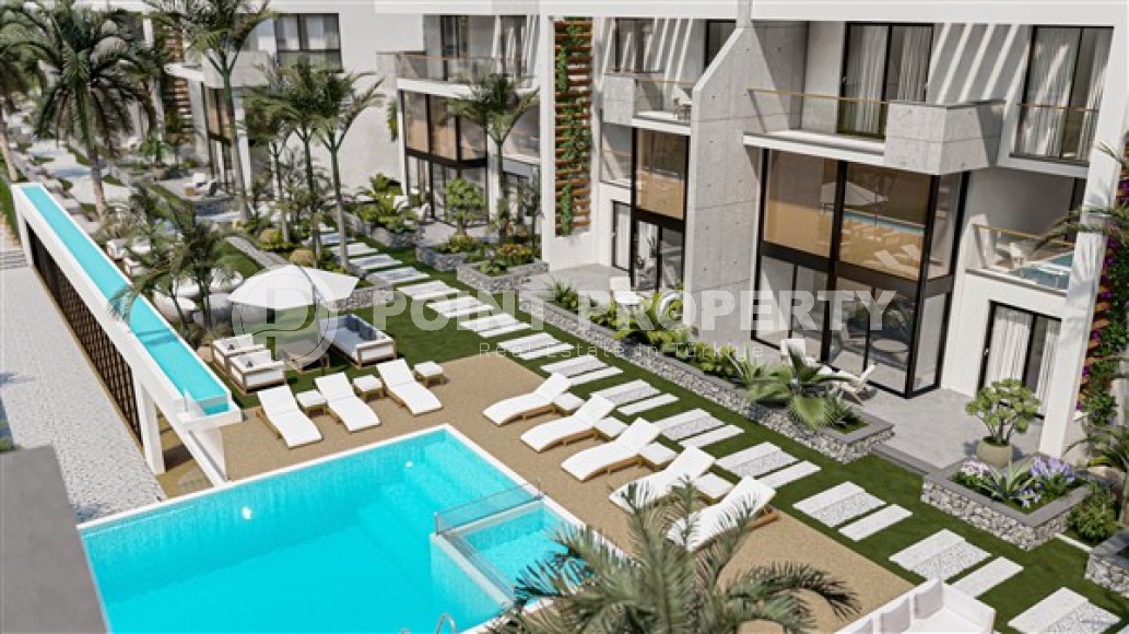 Апартаменты в современном жилом комплексе с инфраструктурой отельного типа, на этапе застройки, в городе Эсентепе - Северный Кипр-id-5067-фото-11