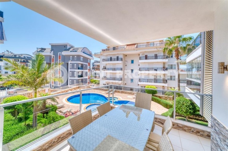 Светлая просторная квартира 2+1 на 1-м этаже в доме 2012 года постройки с бассейном и фитнес клубом.-id-4442-фото-10