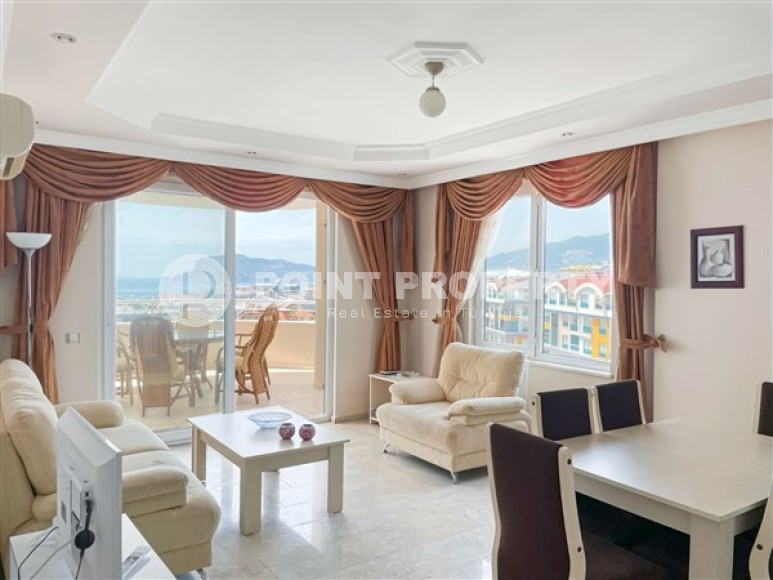 Панорамная квартира 2+1, общей площадью 110 м2, с роскошным видом на море и крепость Аланьи-id-5074-фото-2