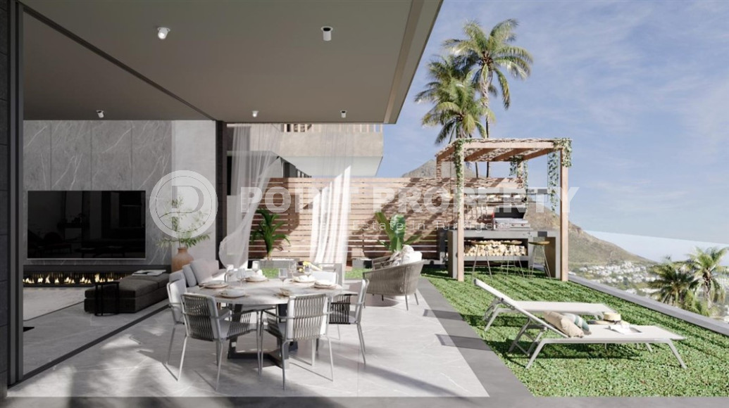 Виллы  в Аланьи, в районе Конаклы.-id-1053-фото-4