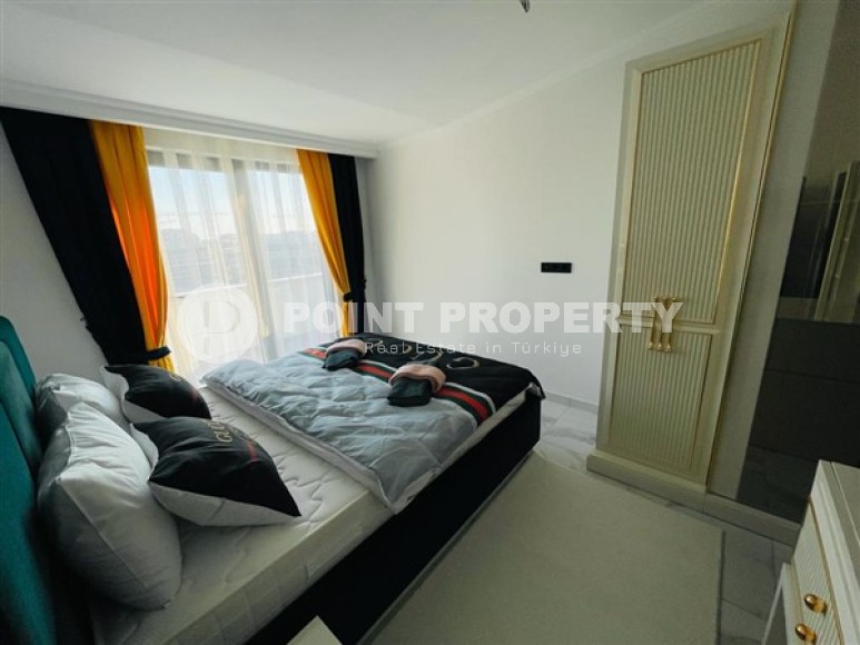 Двухуровневые апартаменты с тремя спальными комнатами в жилом комплексе 2023 года постройки, в районе Махмутлар-id-5079-фото-8