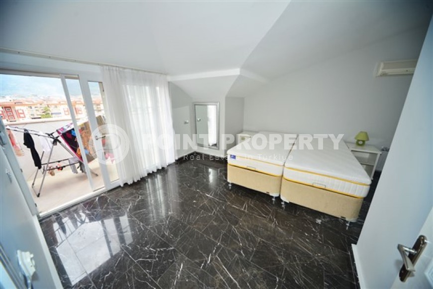 Прекрасные двухуровневые апартаменты с двумя спальными комнатами и видовой террасой, в районе нижняя Оба-id-5099-фото-5