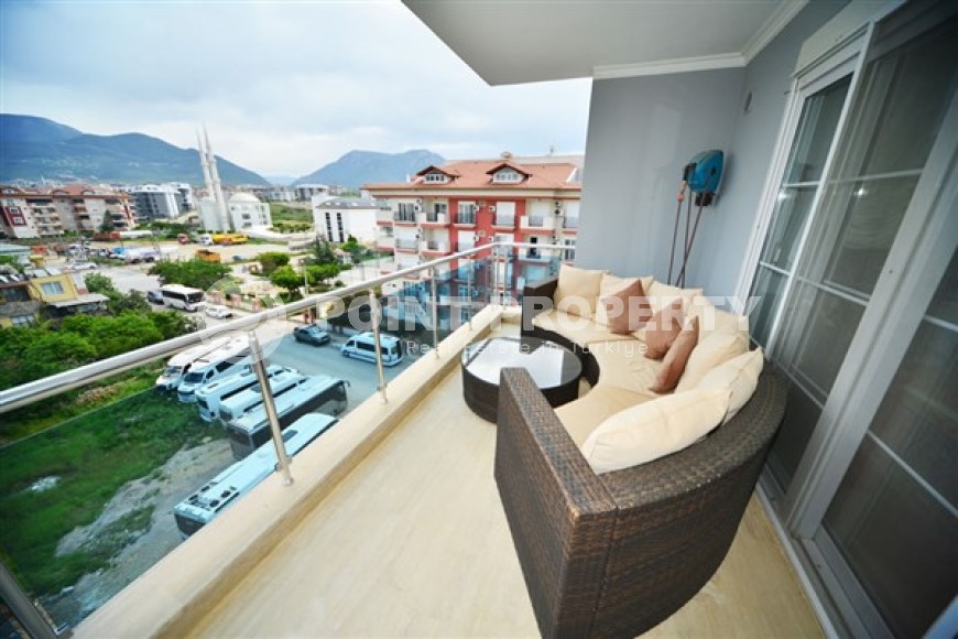 Прекрасные двухуровневые апартаменты с двумя спальными комнатами и видовой террасой, в районе нижняя Оба-id-5099-фото-9