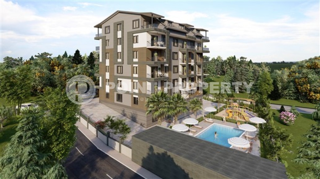 New project in the center of Gazipasa district - apartments and duplexes in a five-story building at the final stage of construction-id-5103-photo-1