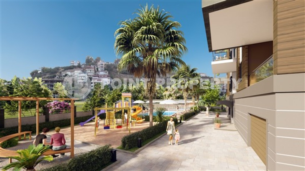 New project in the center of Gazipasa district - apartments and duplexes in a five-story building at the final stage of construction-id-5103-photo-2