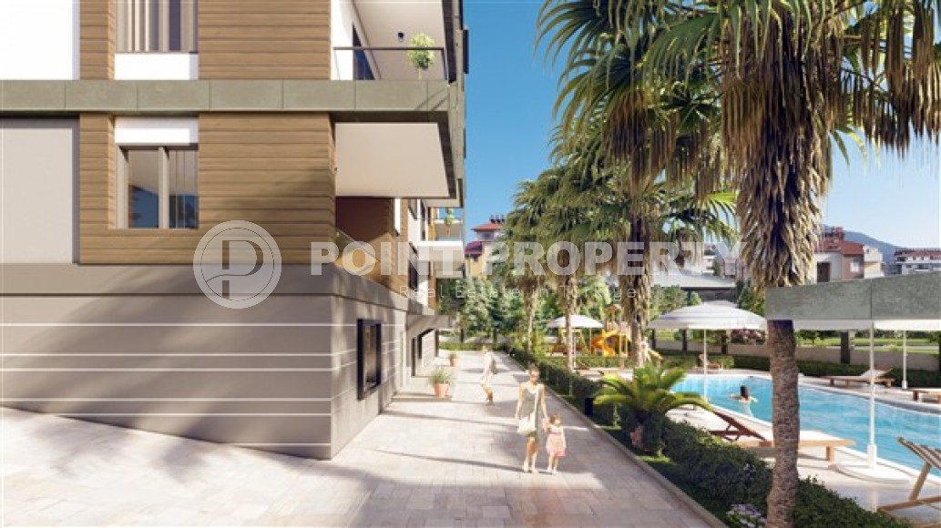 New project in the center of Gazipasa district - apartments and duplexes in a five-story building at the final stage of construction-id-5103-photo-4