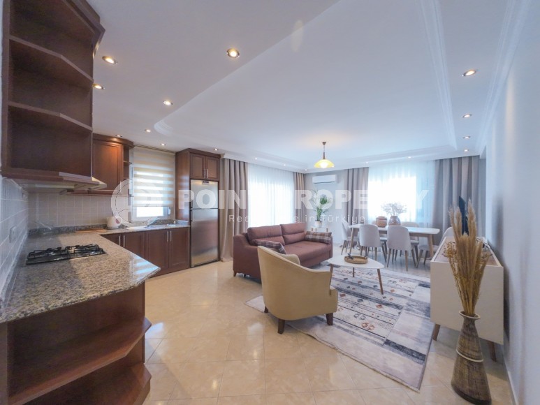 Spacious, bright duplex 3+2 on the 5th floor with attic, in a comfortable area of Alanya - Oba-id-5105-photo-3