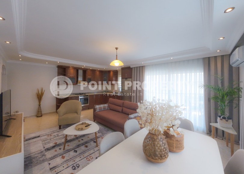 Spacious, bright duplex 3+2 on the 5th floor with attic, in a comfortable area of Alanya - Oba-id-5105-photo-4