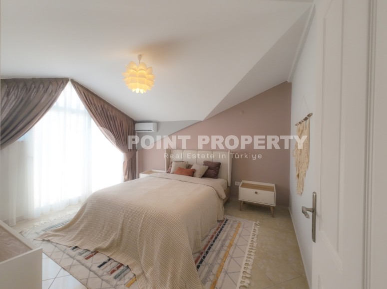 Просторный светлый дуплекс 3+2 на 5-м этаже с мансардой, в комфортабельном районе Аланьи - Оба-id-5105-фото-7