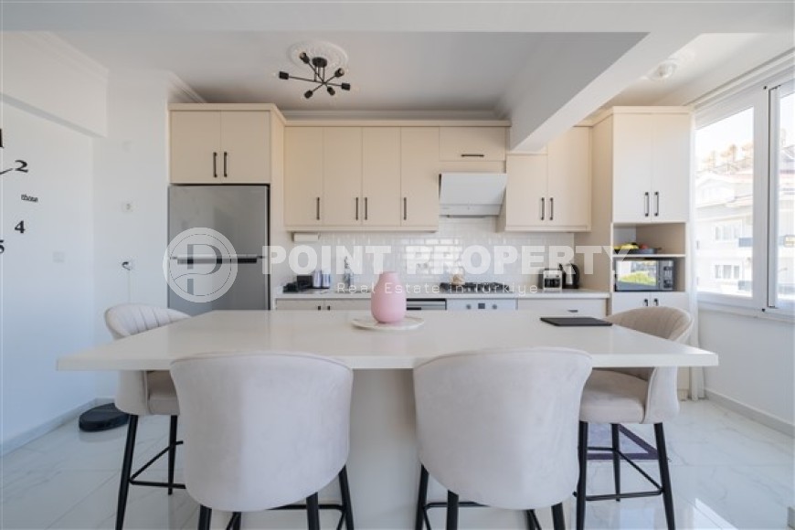 Прекрасные апартаменты с двумя спальными комнатами и видом на Средиземное море, в районе нижняя Оба-id-5108-фото-2