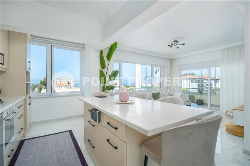 Прекрасные апартаменты с двумя спальными комнатами и видом на Средиземное море, в районе нижняя Оба-id-5108-фото-3