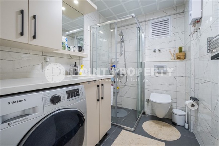 Прекрасные апартаменты с двумя спальными комнатами и видом на Средиземное море, в районе нижняя Оба-id-5108-фото-7