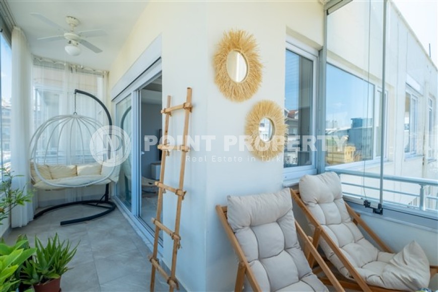 Прекрасные апартаменты с двумя спальными комнатами и видом на Средиземное море, в районе нижняя Оба-id-5108-фото-9