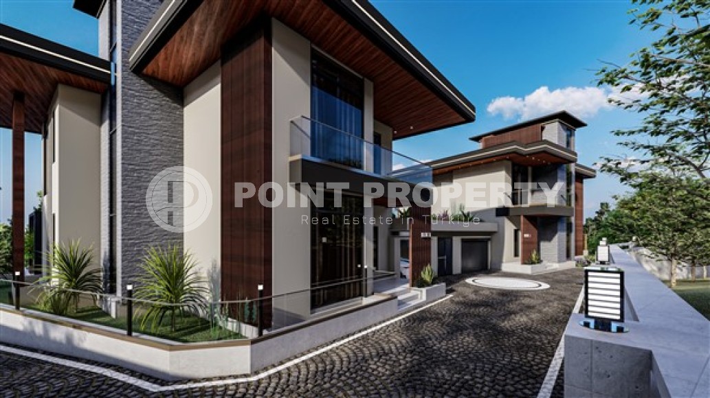 Роскошная трехэтажная вилла 4+1 с инфинити бассейном в престижном районе Аланьи - Каргыджак-id-5115-фото-10