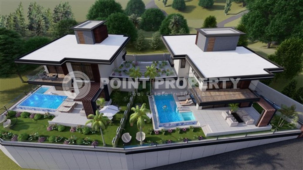 Роскошная трехэтажная вилла 4+1 с инфинити бассейном в престижном районе Аланьи - Каргыджак-id-5115-фото-13