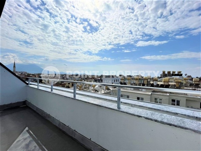 Двухуровневые апартаменты с двумя спальными комнатами в жилом комплексе на завершающем этапе строительства, в центре города Аланья-id-5129-фото-11