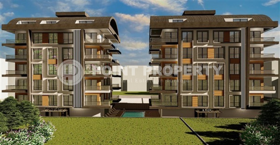 Небольшая квартира в жилом комплексе на этапе строительства в популярном районе Аланьи - Махмутлар-id-5132-фото-7