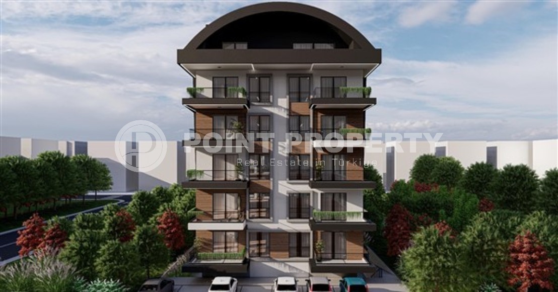 Небольшая квартира в жилом комплексе на этапе строительства в популярном районе Аланьи - Махмутлар-id-5132-фото-11